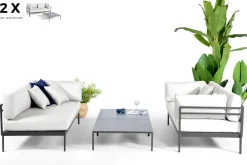 Arcane Bank Tango 160X80X71Cm + Salontafel 80X80X25Cm-Brico