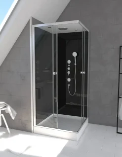 Brico Aurlane Douchecabine Black 2 Vierkant 90X90Cm Online