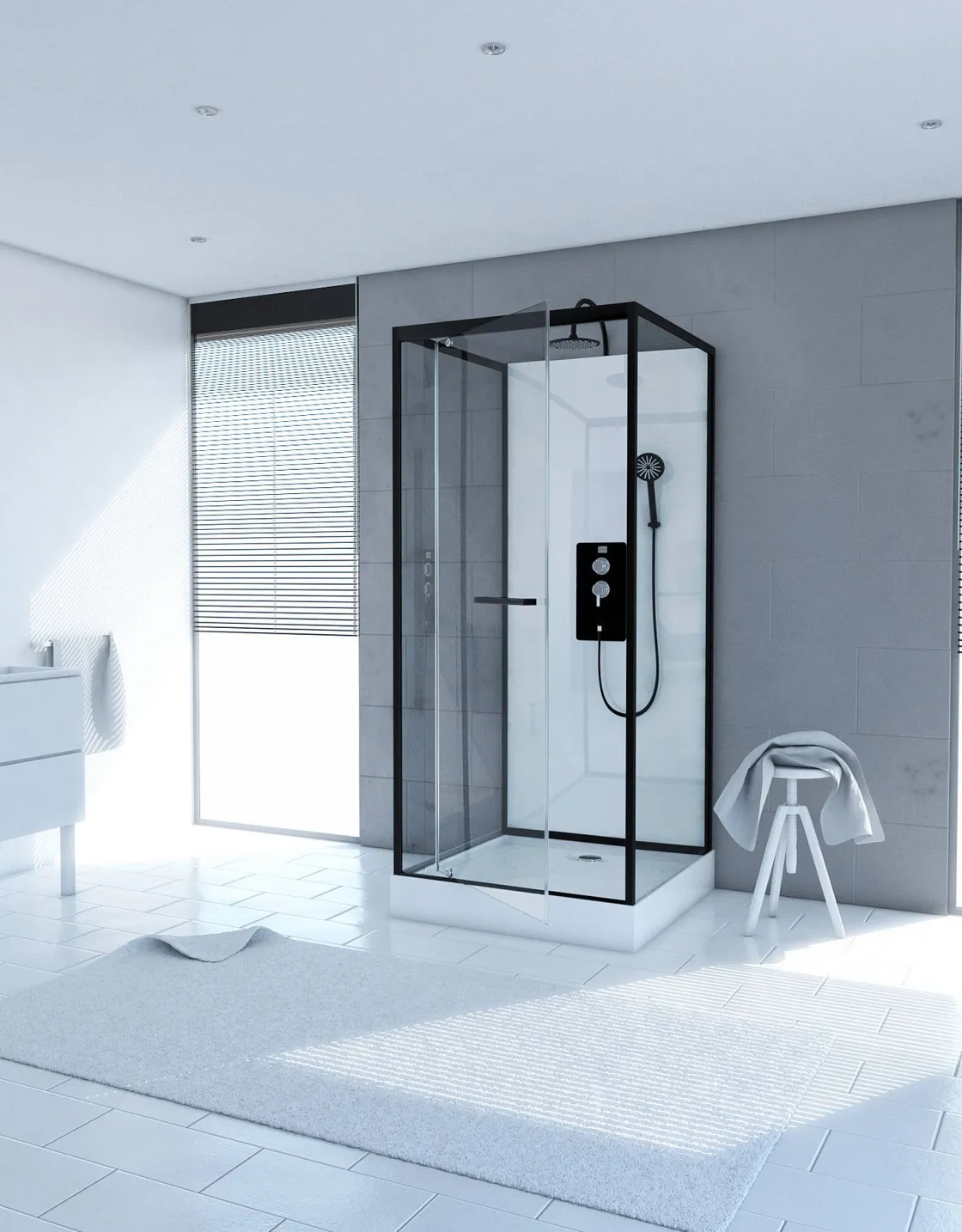 Brico Aurlane Douchecabine City 90X90X219-230Cm Vierkant Online