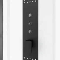 Brico Aurlane Douchecabine Indus2 Xxl 85X160X215Cm Rechthoekig Zwart/Wit New