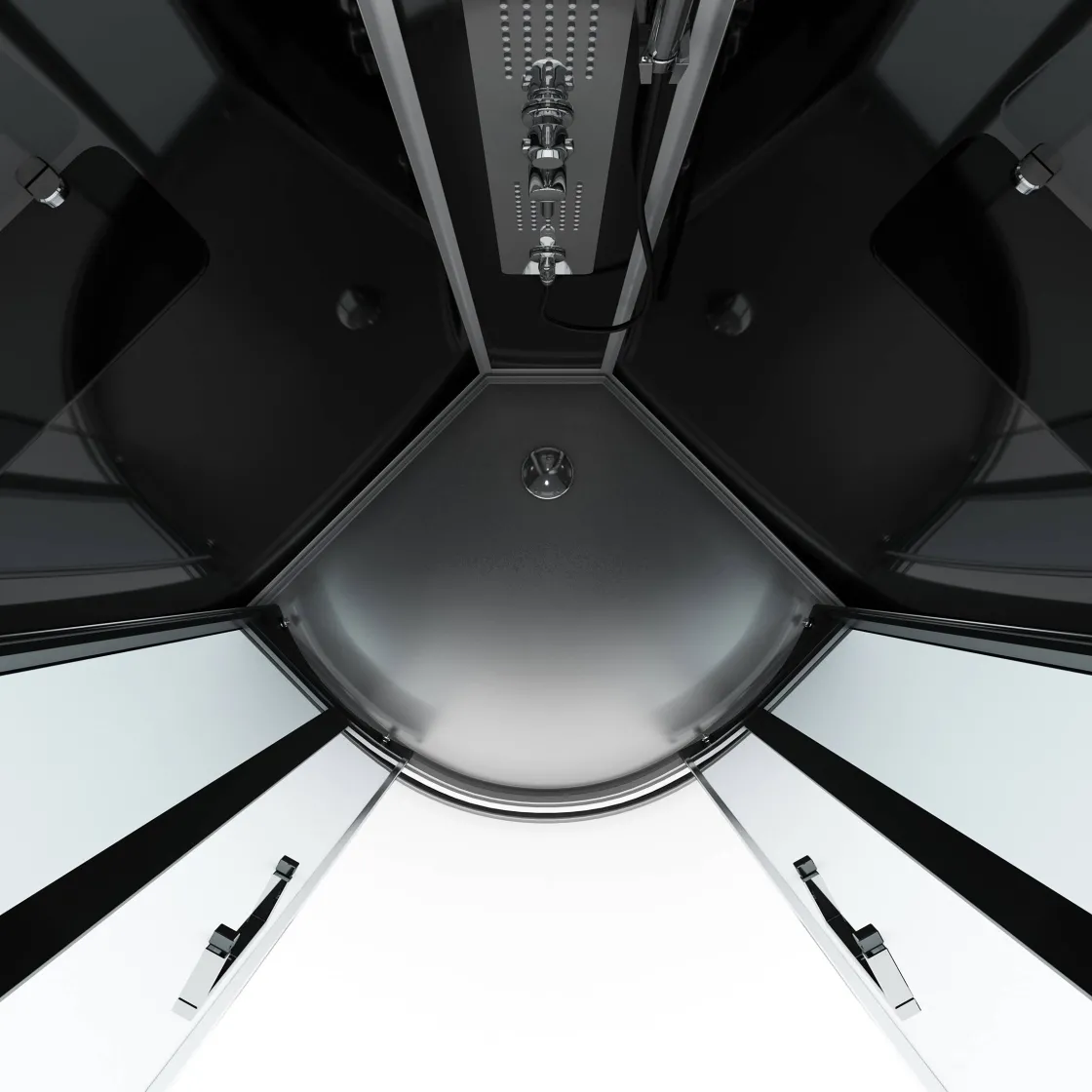 Brico Aurlane Douchecabine Premium2 Round 95X95X215Cm Hot