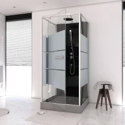 Brico Aurlane Douchecabine Study Chroom 80X80X219-230Cm New