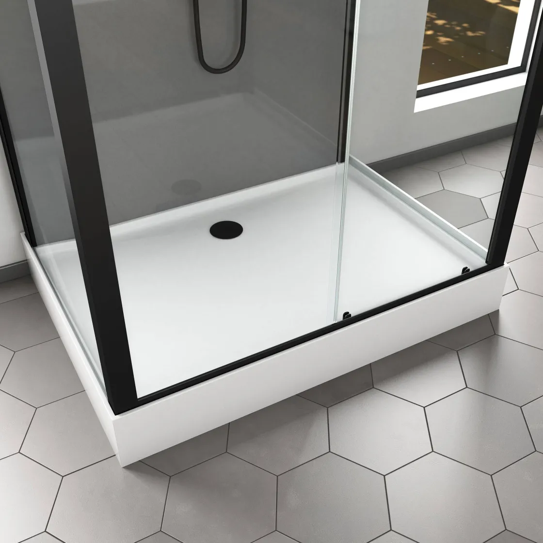 Brico Aurlane Douchecabine Trendy 80X110X215Cm Grijs Best