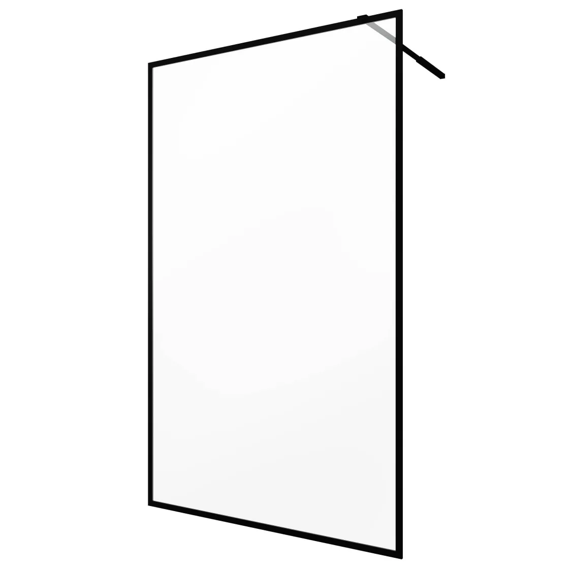 Brico Aurlane Douchewand Dark Edge 120X200Cm 6Mm Zwart Discount