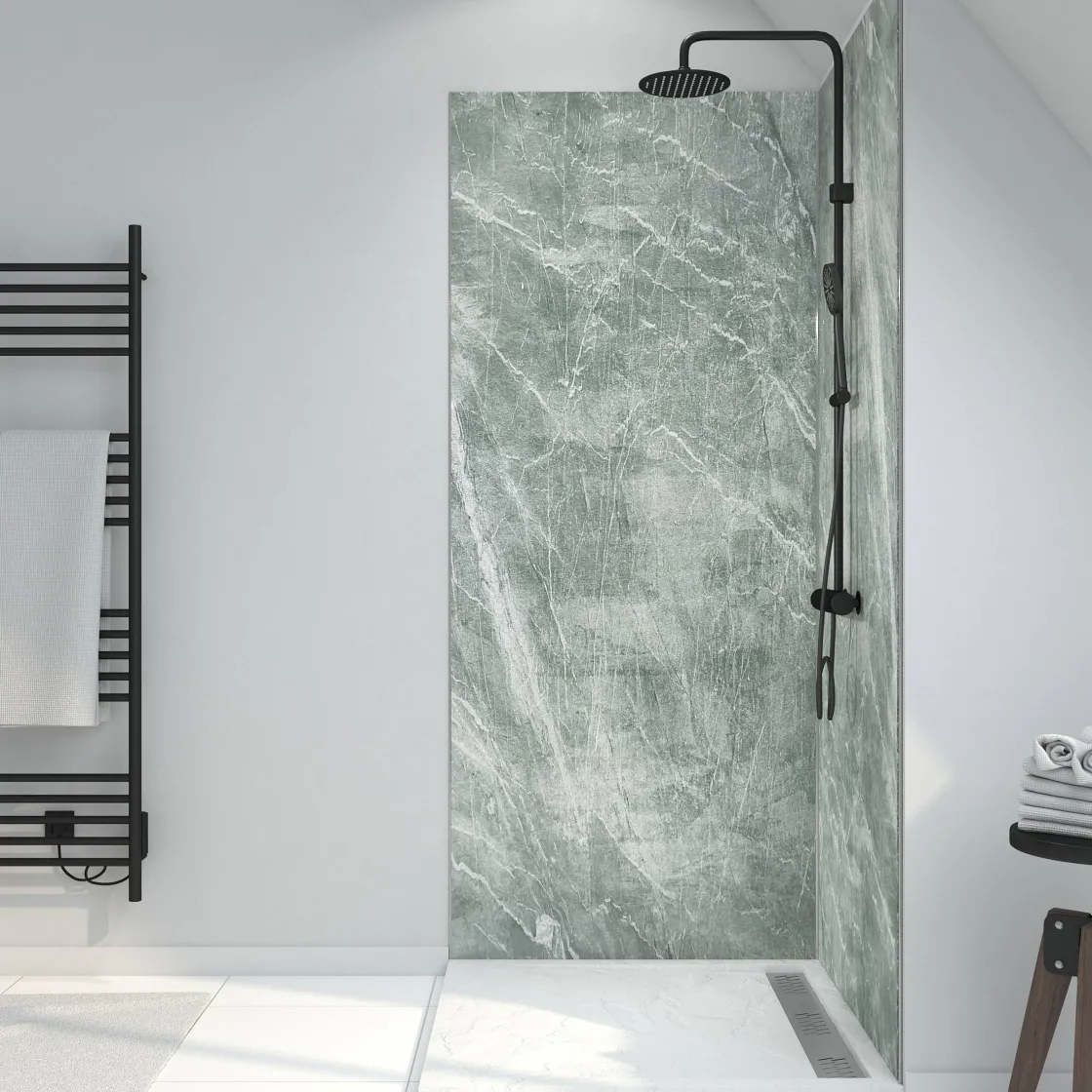 Brico Aurlane Wandpaneel 90X210Cm Artic Green Discount