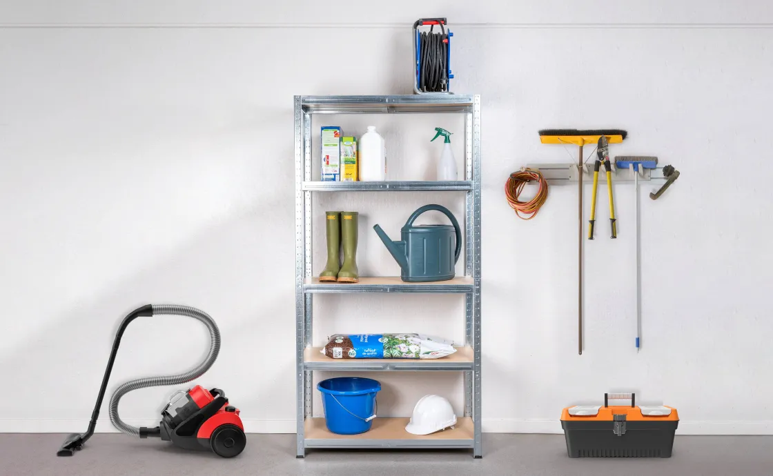 Brico Avasco Opbergrek Atlas Metalen Stellingkast Galva Met 5 Legborden 176X90X40Cm Sale