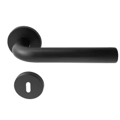 Avenue Deurkruk Rond Rozet Dolce Rvs/Zwart-Brico Online