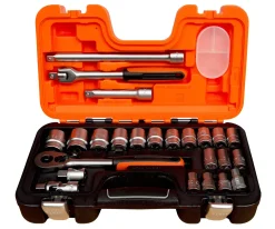 Brico Bahco Doppenset Met Ratel – 24 Stuks Clearance