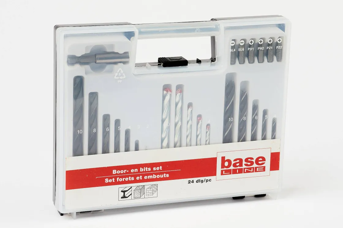 Brico Baseline Bit- En Borenset – 24 Stuks New