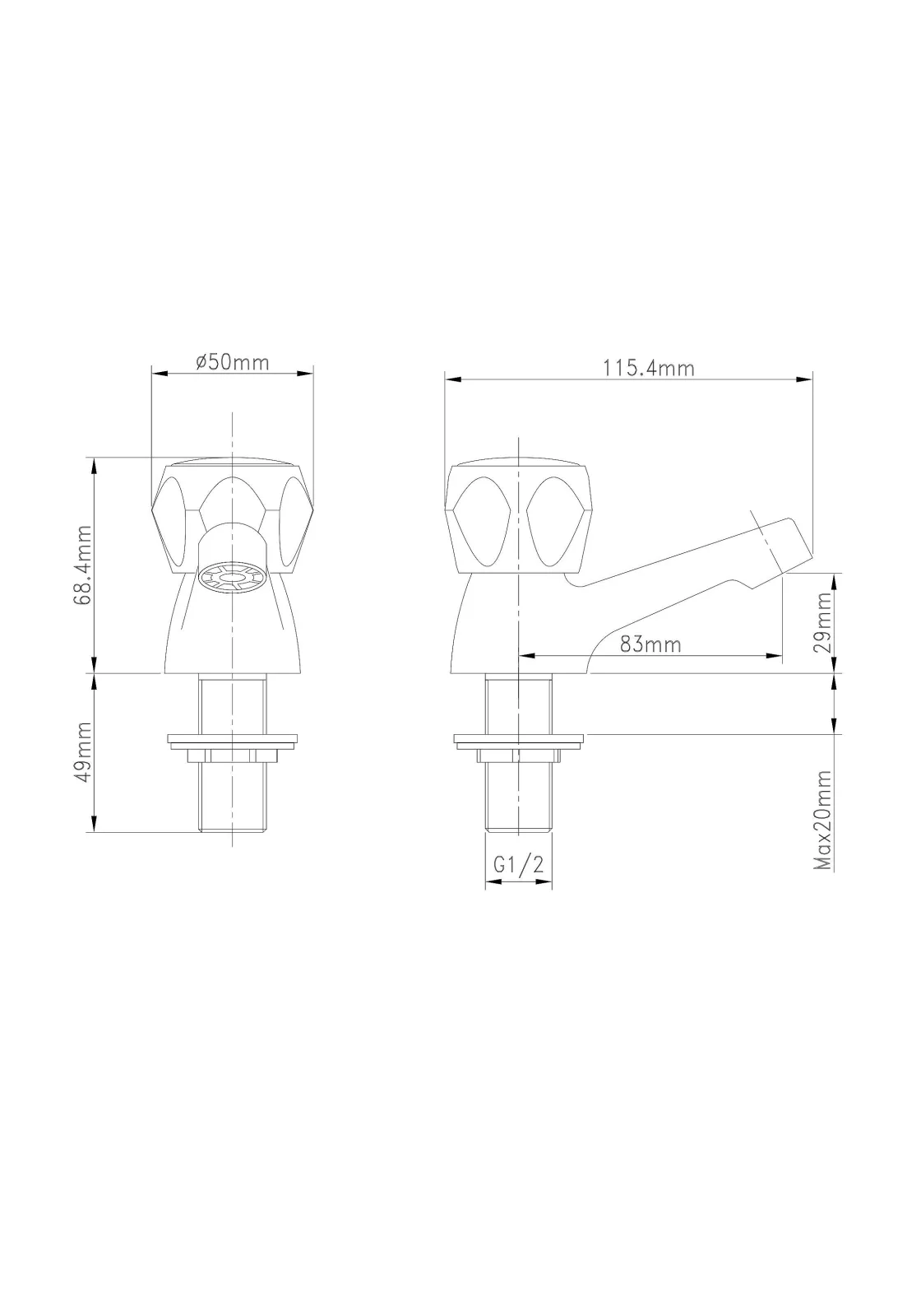 Brico Baseline Fonteinkraan Chroom Clearance