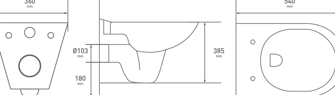 Brico Baseline Hangtoilet Wit Outlet