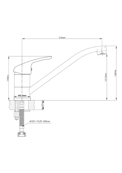 Brico Baseline Keukenmengkraan Laag Chroom Discount