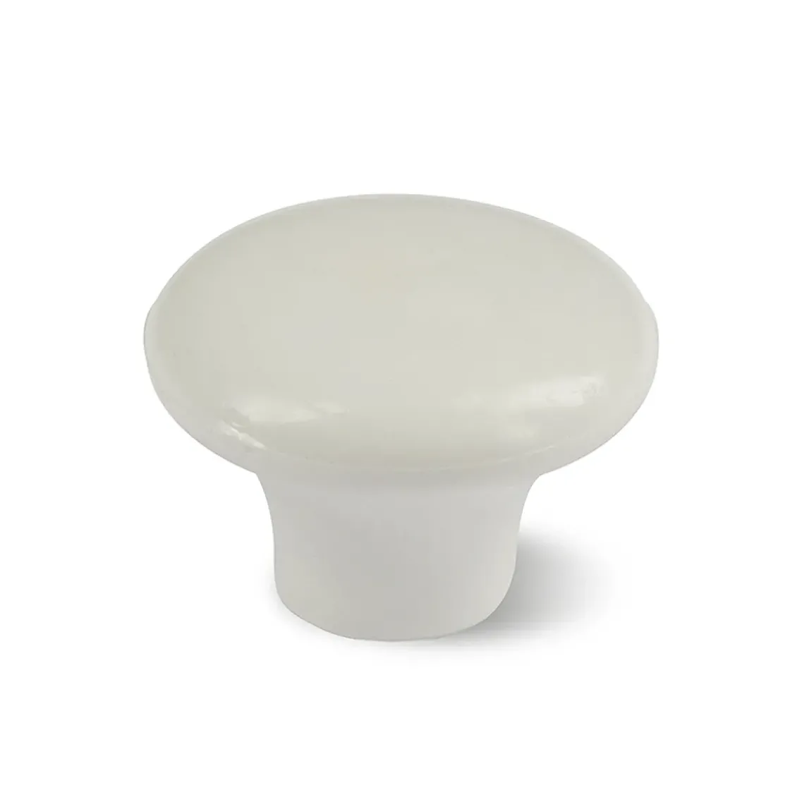 Baseline Knop Plat Wit 30Mm 4St.-Brico Discount