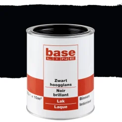 Baseline Lak Hoogglans Zwart 750Ml-Brico Outlet