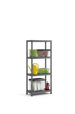 Brico Baseline Opbergrek 60/4 Zwart 30X60X135Cm