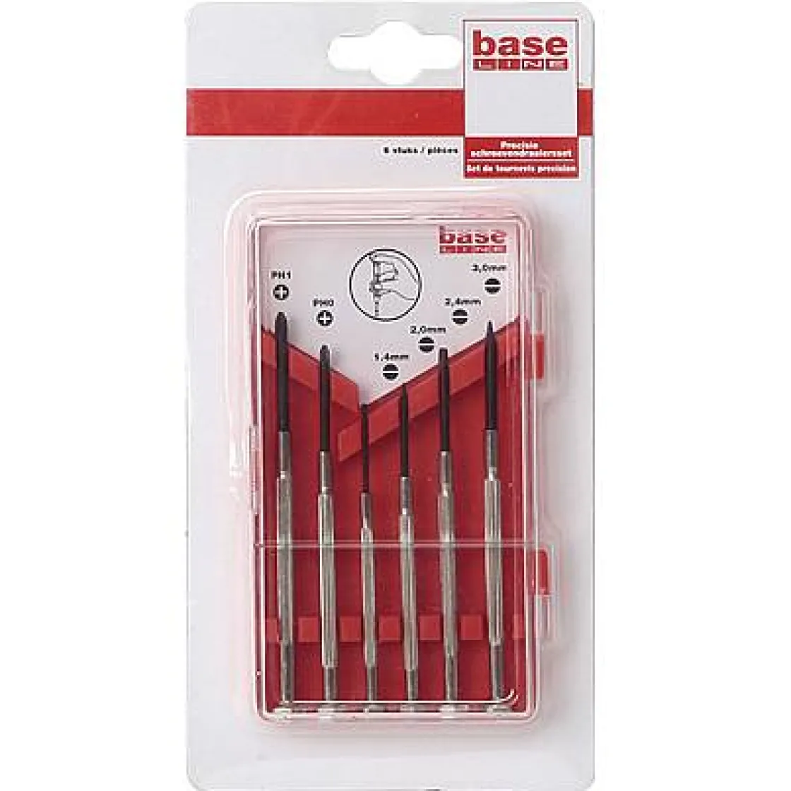 Brico Baseline Precisie Schroevendraaierset – 6 Stuks