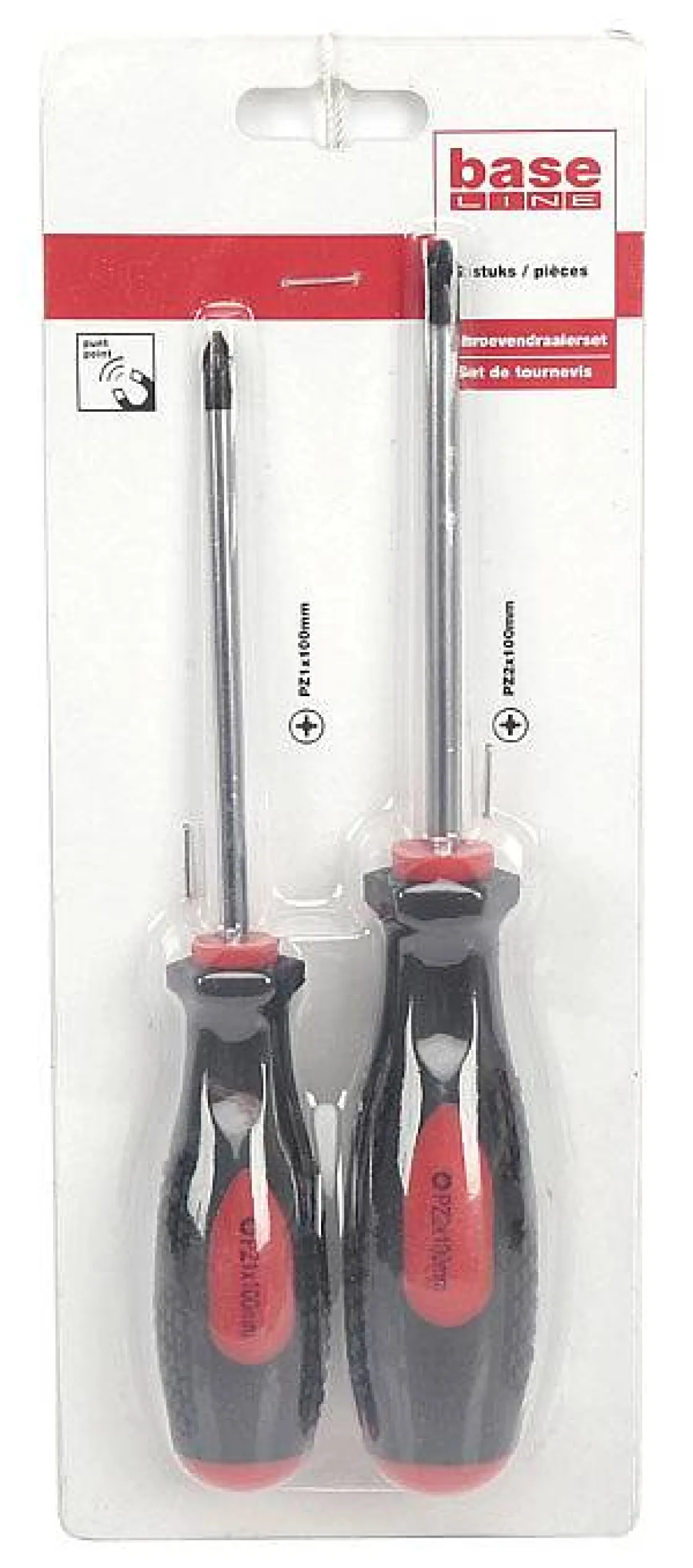 Brico Baseline Schroevendraaierset Pozidriv 2St. Hot