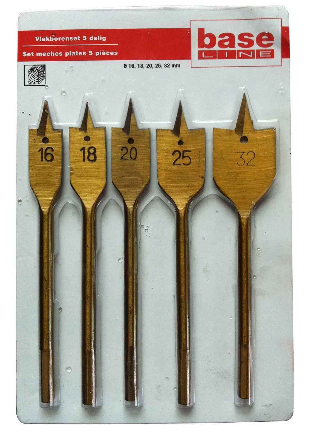 Brico Baseline Speedboor Set – 5 Stuks Hot