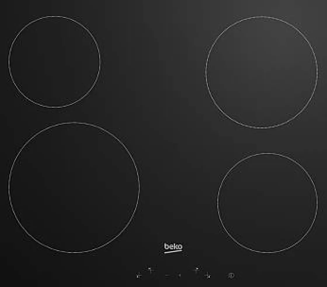 Brico Beko Vitrokeramische Kookplaat Hic 64401 Zwart 58X51Cm 6800W New