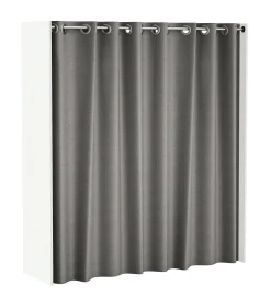 Brico Belfurn Uitschuifbare Dressingkast Chicago Met Gordijn Wit Sale