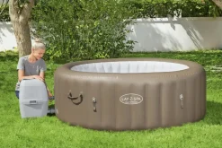 Bestway Lay-Z-Spa 60017, 916 L, 6 Personen, Rond, Bubbelmassage / Airjet, Beige, Wit-Brico Best