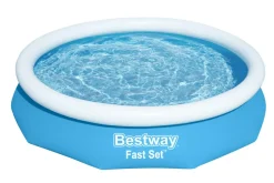 Bestway Opblaaszwembad Fast Set Rond Met Filterpomp O305X66Cm-Brico Hot