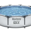 Bestway Opzetzwembad Steel Pro Max Set Rond Met Filterpomp O305X76Cm-Brico Best