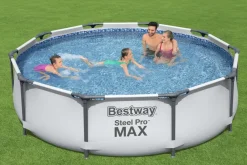 Bestway Opzetzwembad Steel Pro Max Set Rond Met Filterpomp O305X76Cm-Brico Best