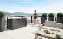 Biohort Kussenbox Lounge 200 Donkergrijs Metallic 84X200Cm-Brico Discount