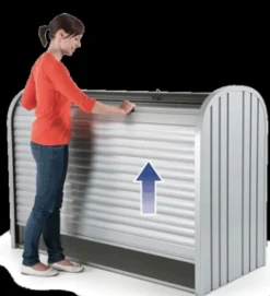 Biohort Opbergbox Storemax 160 Kwartsgrijs Metallic 78X163Cm-Brico Best