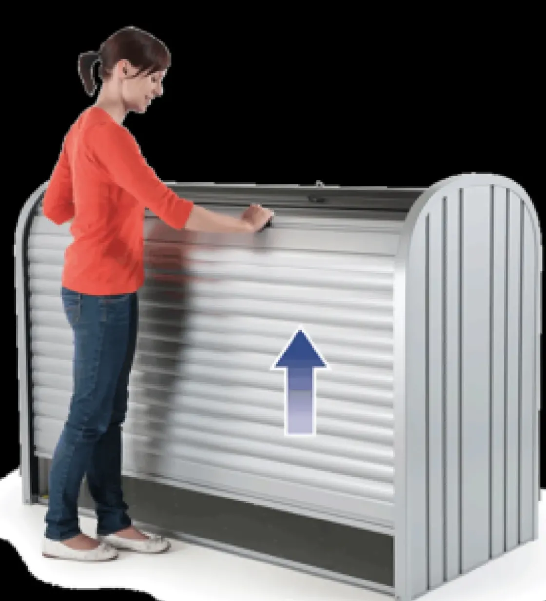 Biohort Opbergbox Storemax 190 Kwartsgrijs Metallic 97X190Cm-Brico Clearance