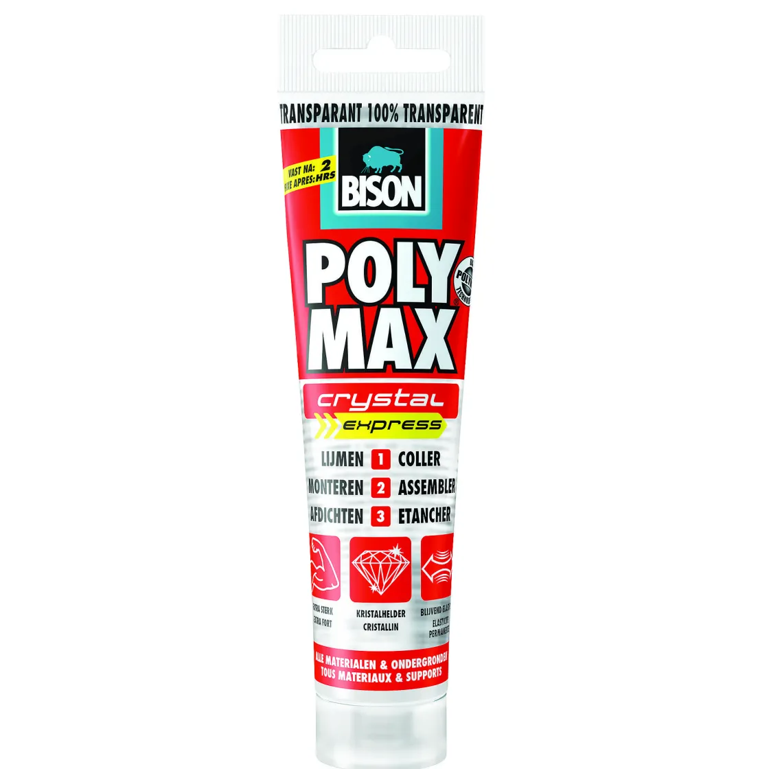 Brico Bison Universele Montagelijm Poly Max Crystal Express Tub 115G Online