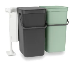 Brico Brabantia Inbouwemmer Sort&Go 2X16L Jade Groen/Donkergroen Clearance