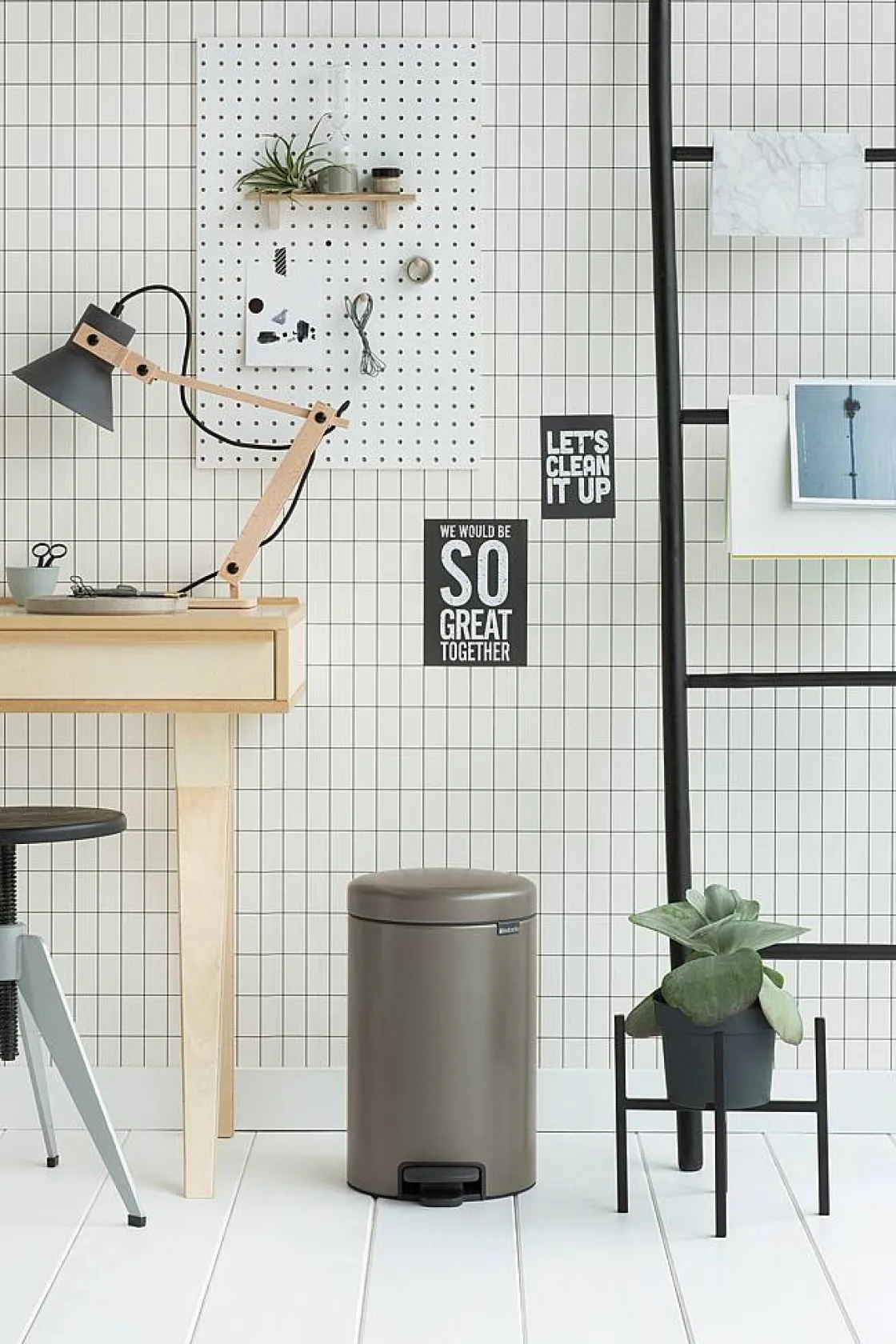 Brico Brabantia Pedaalemmer Newicon Platinum 12L Outlet