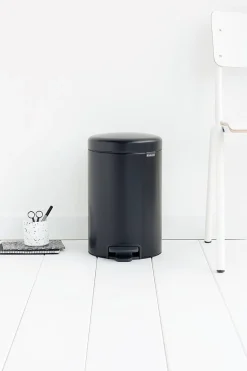 Brico Brabantia Pedaalemmer Newicon Matt Black 12L