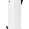 Brico Brabantia Pedaalemmer Newicon White 30L Hot