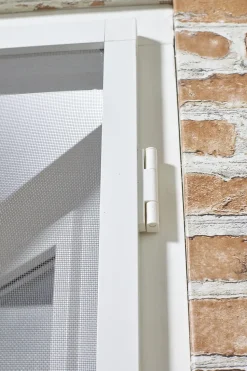 Cando Hordeur Comfort - Magnetische Hordeur - Wit Profiel - Grijs Gaas - 100X235Cm-Brico