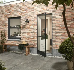 Cando Hordeur Comfort - Magnetische Hordeur - Antraciet Profiel - Grijs Gaas - 100X235Cm-Brico Hot