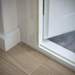 Cando Hordeur Comfort - Plisse Hordeur - Wit Profiel - Grijs Gaas - 100X209Cm-Brico