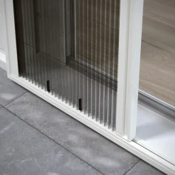 Cando Hordeur Comfort - Plisse Hordeur - Wit Profiel - Grijs Gaas - 100X209Cm-Brico