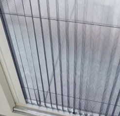 Cando Hordeur Comfort Schuifpui - Plisse Hordeur - Wit Profiel - Grijs Gaas - 150X240Cm-Brico Hot