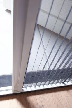 Cando Hordeur Comfort Schuifpui - Plisse Hordeur - Wit Profiel - Grijs Gaas - 150X240Cm-Brico Hot