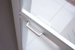 Cando Hordeur Premium - Magnetische Hordeur - Wit Profiel - Grijs Gaas - 100X235Cm-Brico Clearance