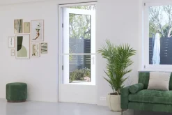 Cando Hordeur Premium - Magnetische Hordeur - Wit Profiel - Grijs Gaas - 100X235Cm-Brico Clearance