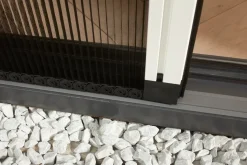 Cando Hordeur Premium D - Plisse Hordeur - Wit Profiel - Zwart Gaas - 96X206Cm-Brico Discount