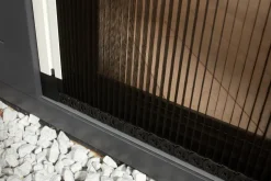 Cando Hordeur Premium D - Plisse Hordeur - Wit Profiel - Zwart Gaas - 96X206Cm-Brico Discount