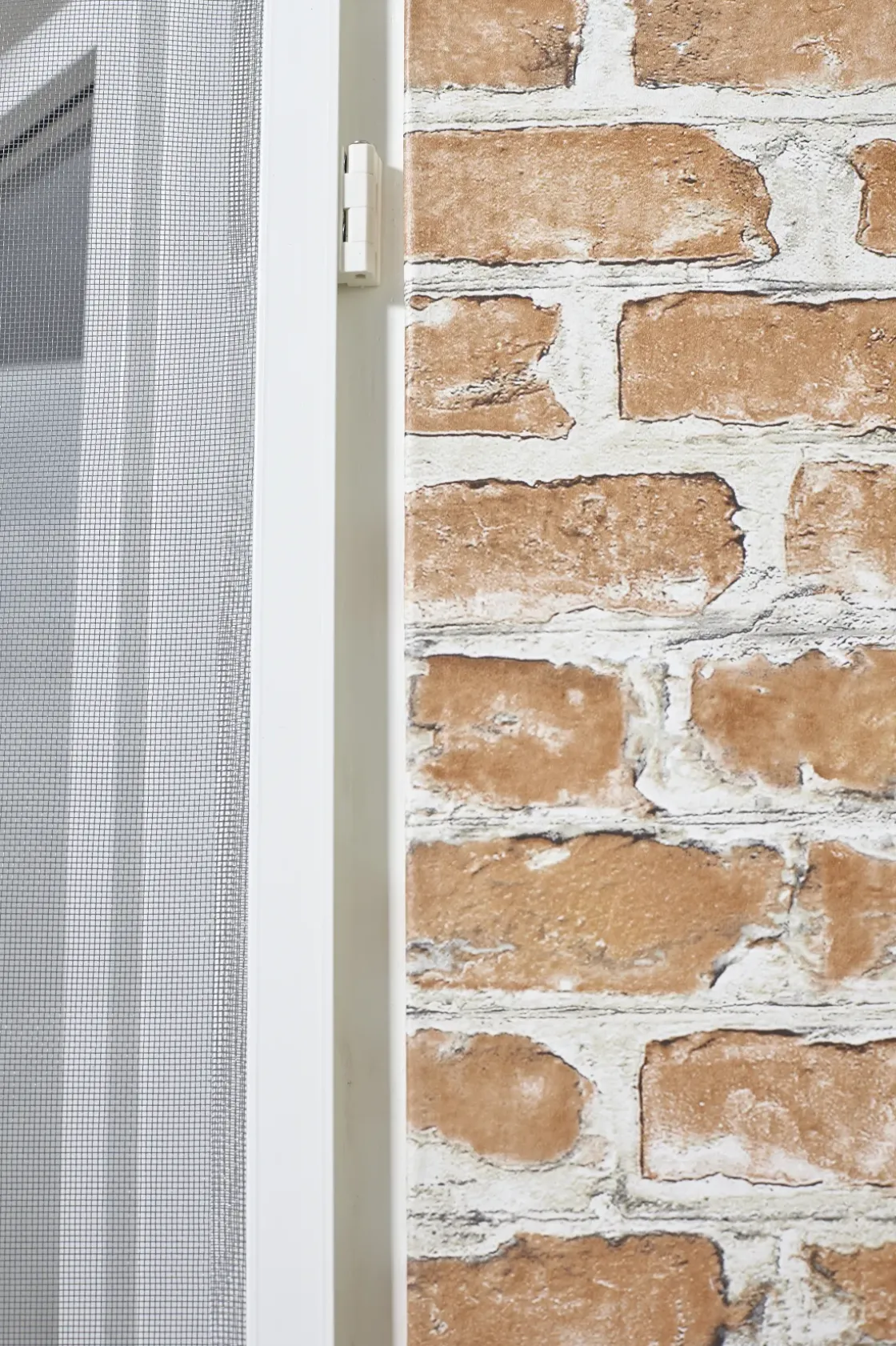 Cando Hordeur Standaard - Scharnierende Hordeur - Wit Profiel - Grijs Gaas - 92X212Cm-Brico Sale