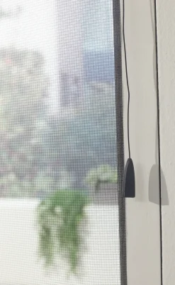 Cando Horgordijn Comfort Schuifpui - Grijs Profiel - Grijs Gaas - 120X260Cm-Brico Clearance