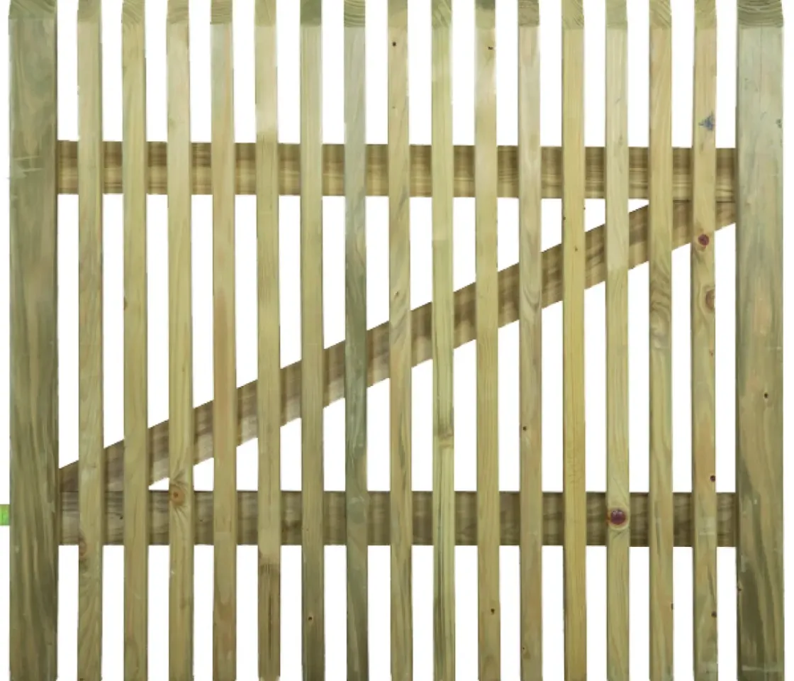 Cartri Tuinpoort Cordoba Rood Naaldhout 100X5X90Cm-Brico Sale