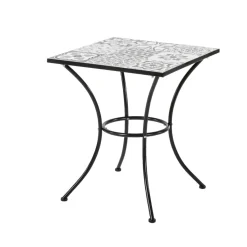 Central Park Bistrotafel Atri Zwart/Wit 60X60Cm-Brico Discount